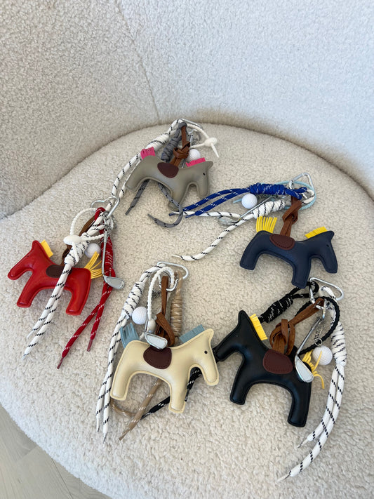 Charm per borsa - cavalluccio golf